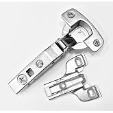 Hettich Euro 110 Soft Close Full Overlay Hinge &amp; 4.5 mm Face Frame Plate Combo (Hinge w/4.5mm Plate)