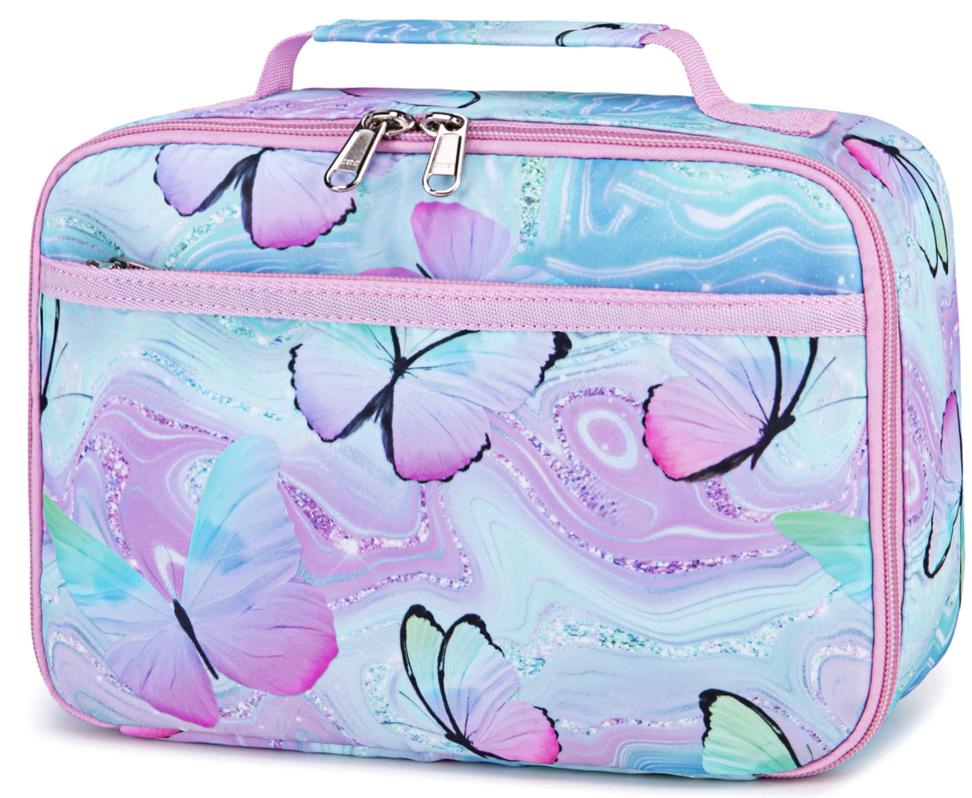 Photo 1 of CAMTOP Lunch Box Kids Insulated Lunch Bag Small Cooler Thermal Meal Thermal lunchbox for Girls Boys School Picnics-Butterfly Printing