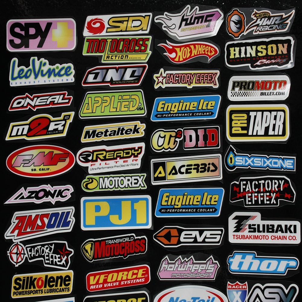 Amazon Co Jp 大量レーシングpvc防水ステッカー工具箱 Usdm車シールセット厳選オートバイデカールアメ車世田谷ベース風ハコスカヘラフラ 並行輸入品 52枚セット 家電 カメラ