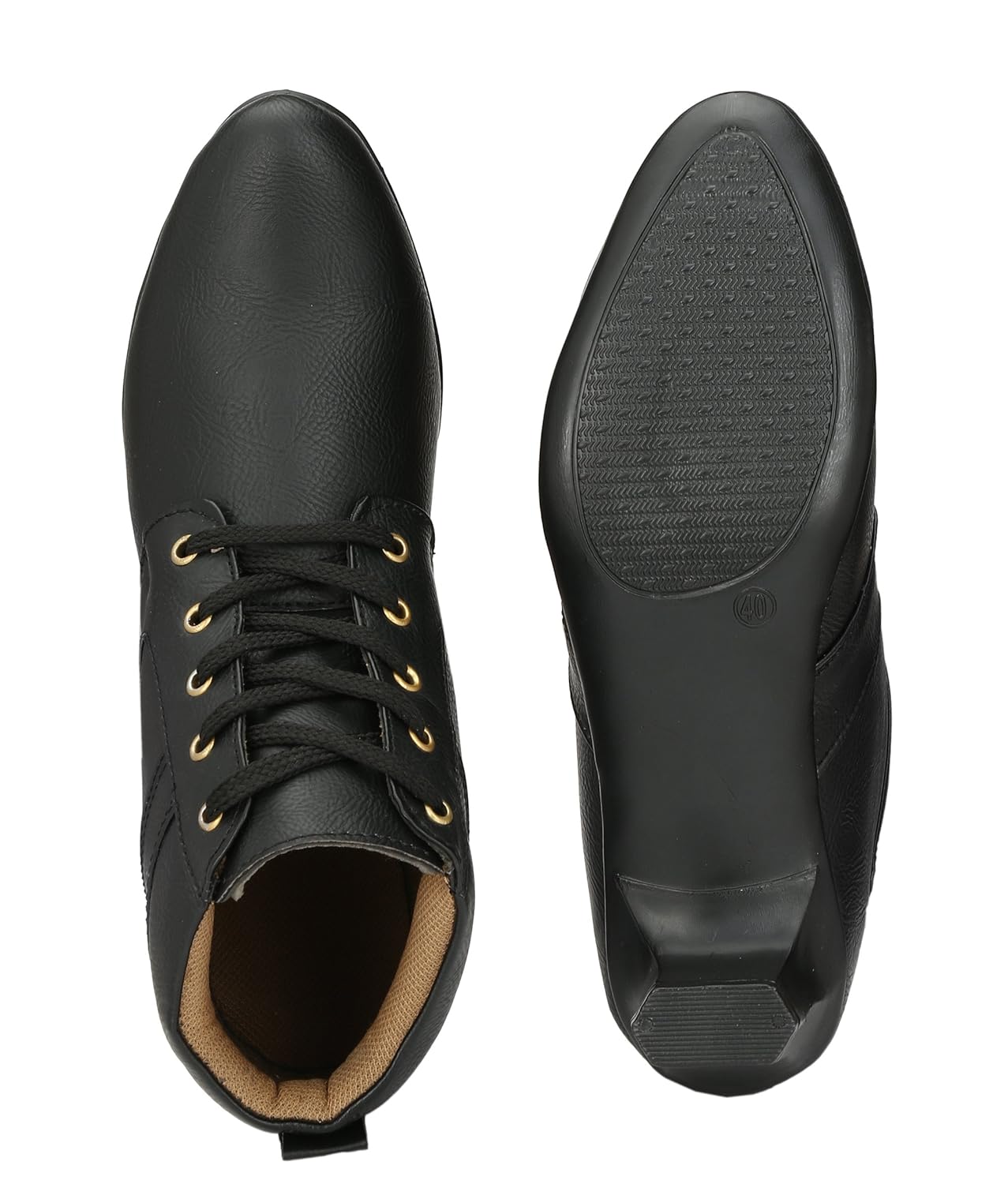 neso women's leather boots (black)