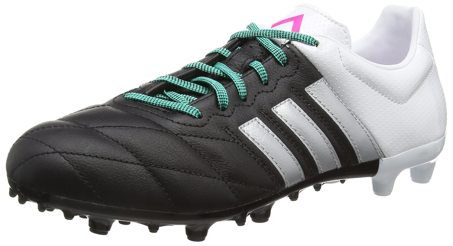 adidas Ace 15.3 FG/AG, Men's Football Boots, Black - Schwarz (Core Black/Matte Silver/Ftwr White 