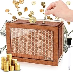 Homgaty Wooden Money Box Money Bank, Countdown