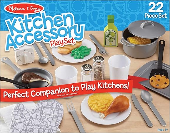 melissa and doug 22 piece kitchen accessory set