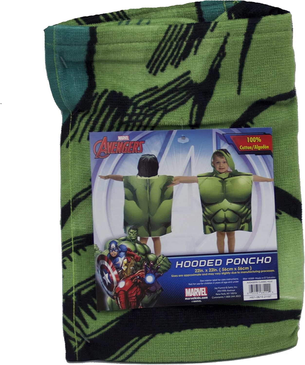 hulk hooded towel
