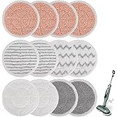 Pads for Shark Steam Scrub Mop: 12 Pack Spin Mop Refills Fit for Shark S7000 S7001 S7000C S7201 S7000AMZ S8201 S8001 Steam an