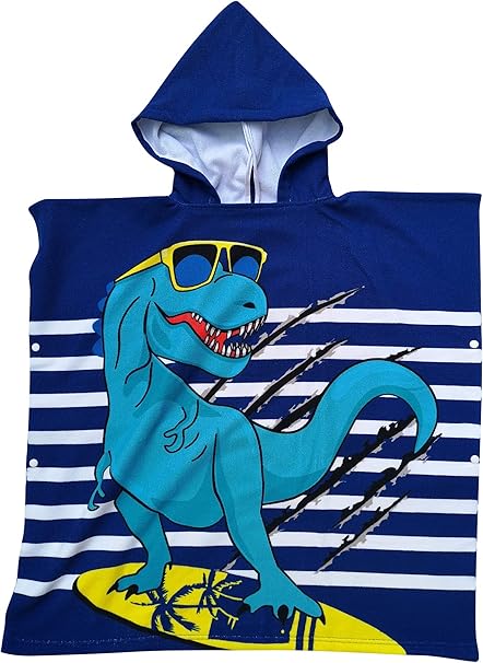 dinosaur hooded beach towel