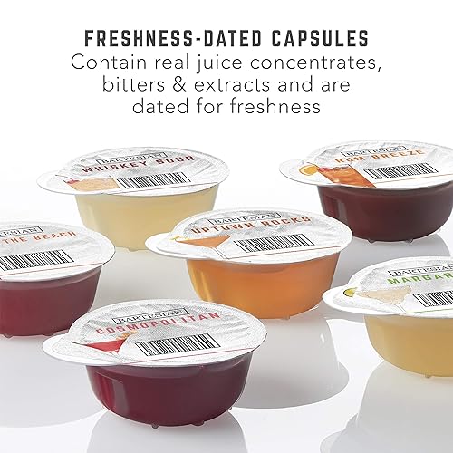 Bartesian Holiday Collection Cocktail Mixer Capsules, Variety Pack