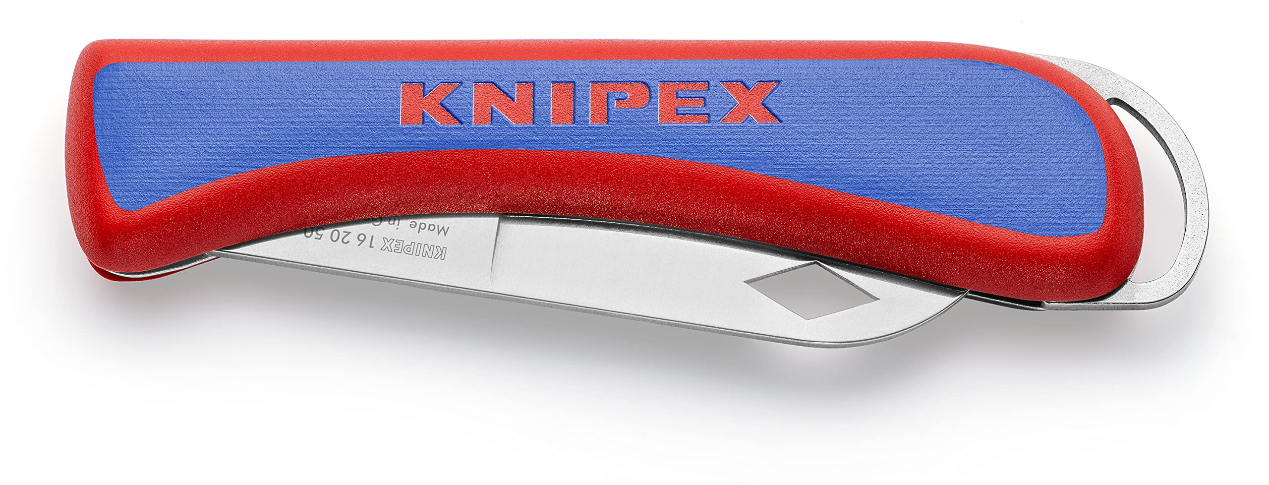 KNIPEX Folding Knife for Electricians in Blister 120 mm, 16 20 50 SB