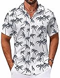 COOFANDY Button Down Shirt for Men Short Sleeve