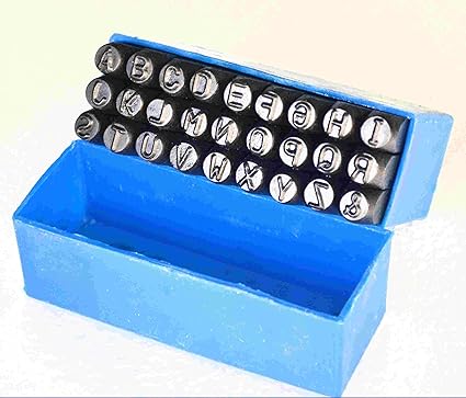 F-O-M Hardened Steel Alphabet Punch Set, 1/4 Inches-6.35mm(Carbon Steel, hvd9007)