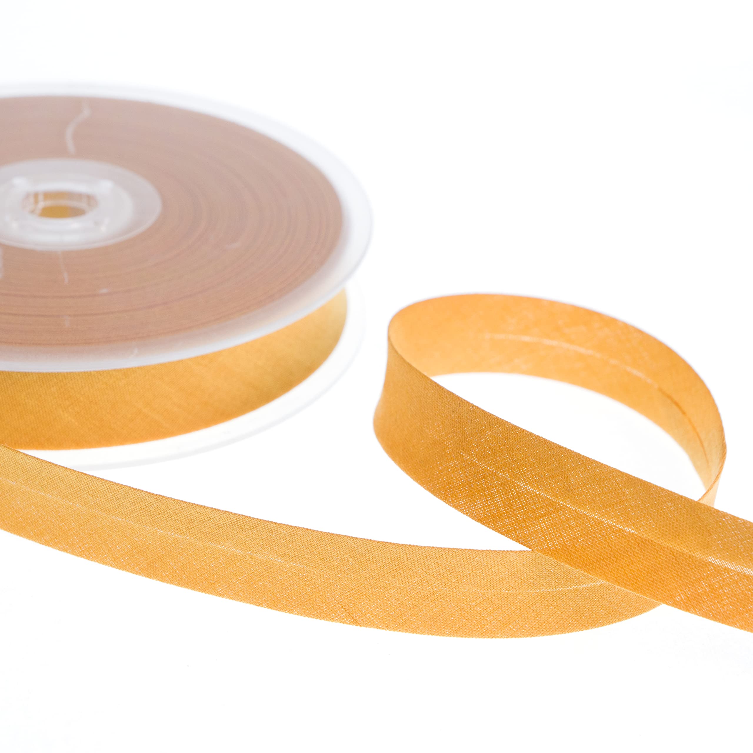 Realm Bias Binding Centre Fold Polycotton 18mm/30mm 5 Metres (DK Gold, 18mm) — image 1