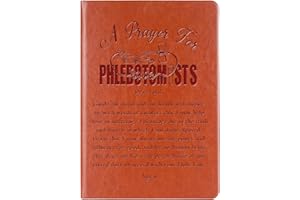 WHLBHG Phlebotomist Gifts Phlebotomist Prayer Leather Notebook Phlebotomy Supervisor Gifts Phlebotomist Nurse Lab Tech Gifts (Prayer-Phlebotomists)