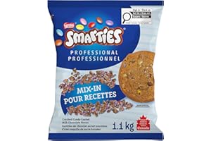 SMARTIES® MIX-IN 1.1 kg Crushed Candy Coated Milk Chocolate Pieces for Milkshakes, Cookies, and Ice Cream Desserts
