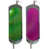 Kokanee Salmon Finished Teardrop Flashers, and Salmon Fishing Flashers 2 PK | For Salmon and Trout Trolling with Vibrant Colors and Design Variety, Available in Convenient 2-Pack Options for Fishing