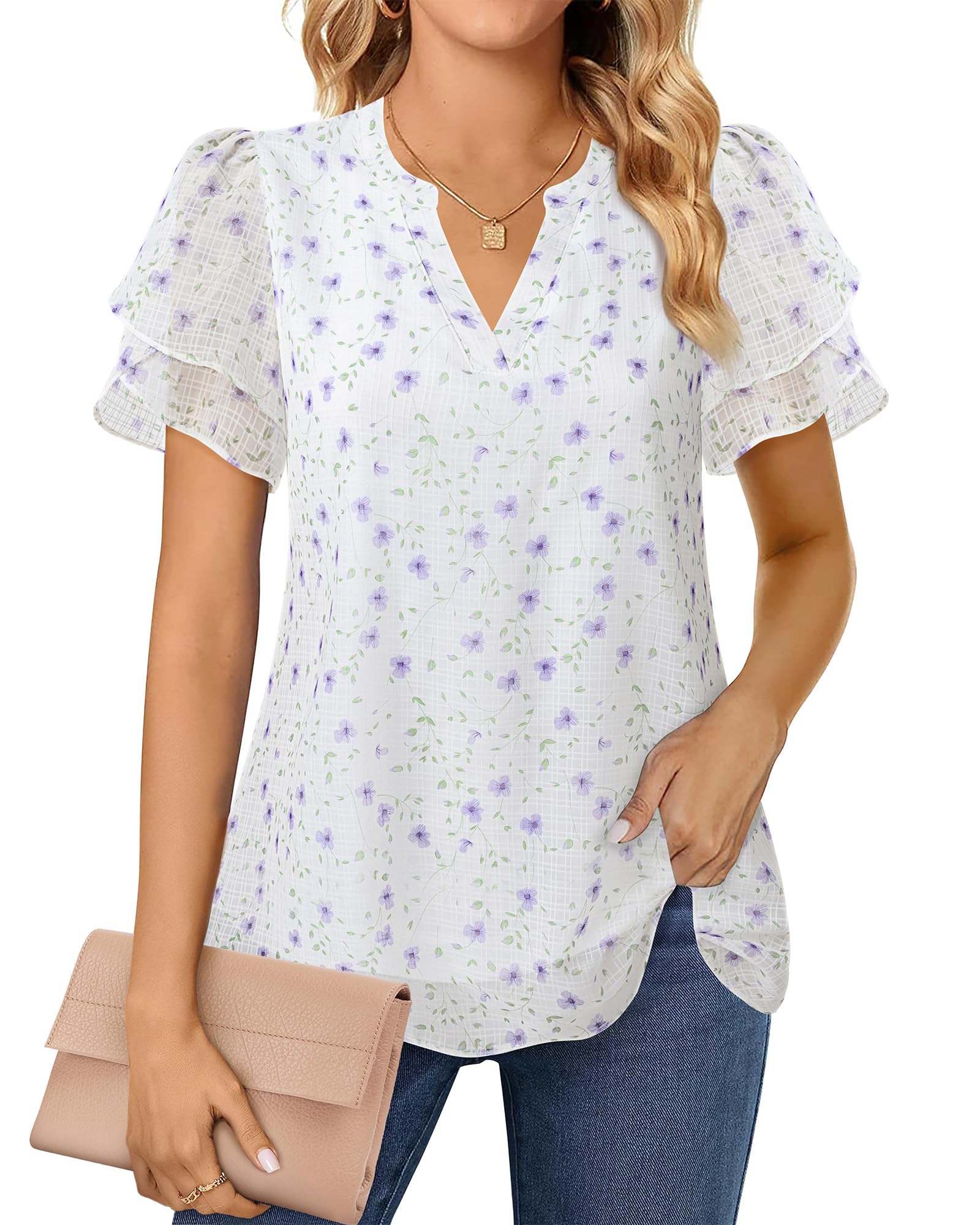 Womens Dressy Tops, Womens Short Sleeve Tops