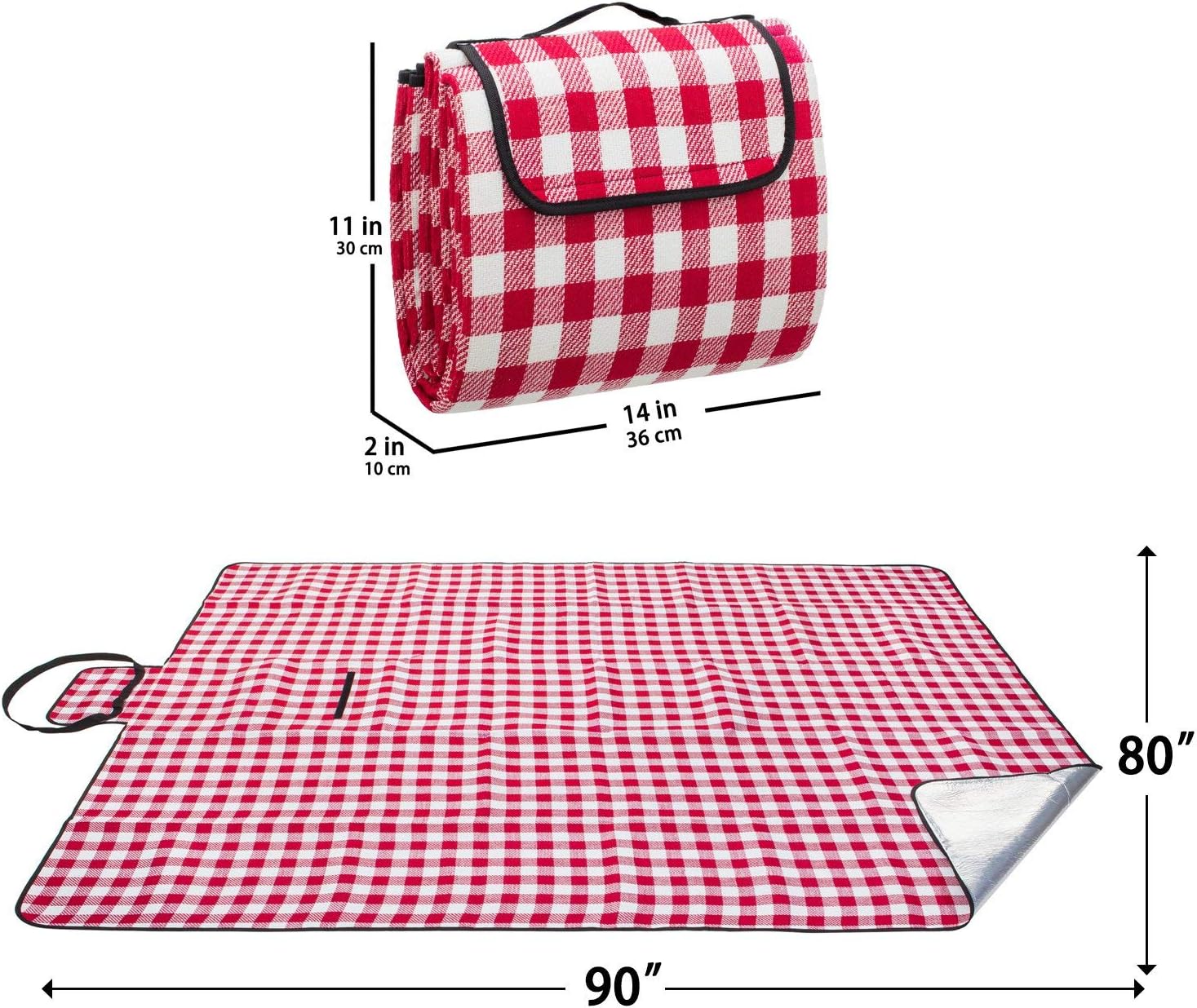 Joyevic Red Plaid Picnic Blanket Blanket With Waterproof Backing 90 X 80 200 X 200cm 3 Layer Oversized Soft Fleece Material Tent Mat Camping Mat Perfect For Price In Uae Amazon Uae Kanbkam