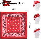 AOMIG Rock Star Heavy Metal Wig Set Blonde Red Bandana 58 cm Long Wig view 4