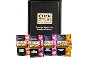 Char Crust Dry-Rub Seasonings Best of the Best Gift Set | Grilling and BBQ Rubs | Perfect for Steak, Chicken, Burgers, Fish Seasoning | Holiday Gifts, Fathers Day | Variety Pack, 4 Ounce (Pack of 4)