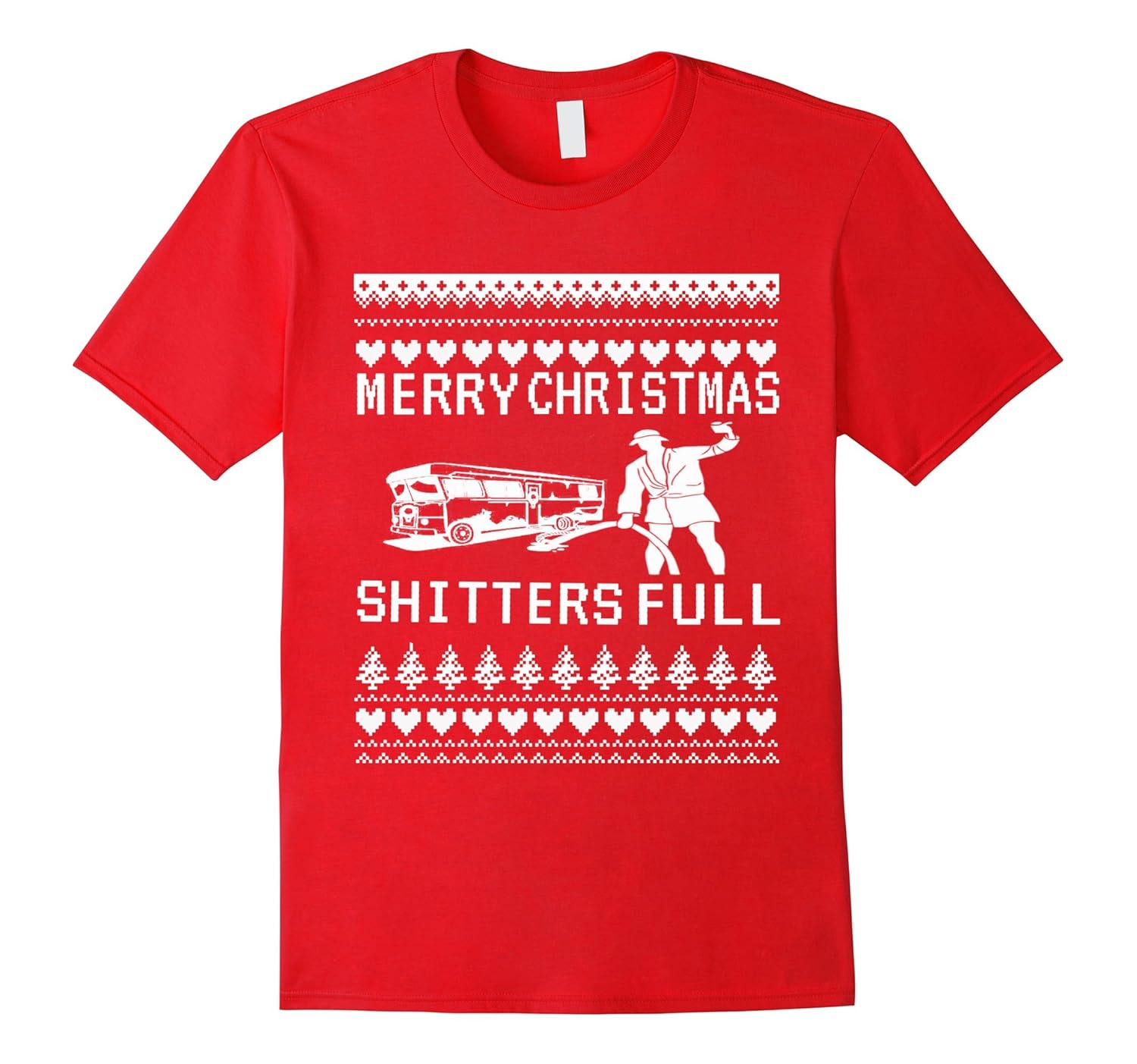 Merry Christmas Shitters Full T-Shirt Christmas Ugly Tees-ANZ