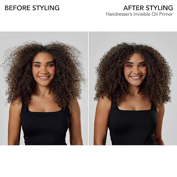 BUMBLE AND BUMBLE. HAIRDRESSER’S INVISIBLE OIL HEAT/UV PROTECTION LEAVE-IN CONDITIONER HAIR PRIMER | HYDRATING, ANTI FRIZZ, COLOR SAFE | STRAIGHT, COILY | WITH ARGAN OIL + COCONUT OIL, 8.5 FL OZ