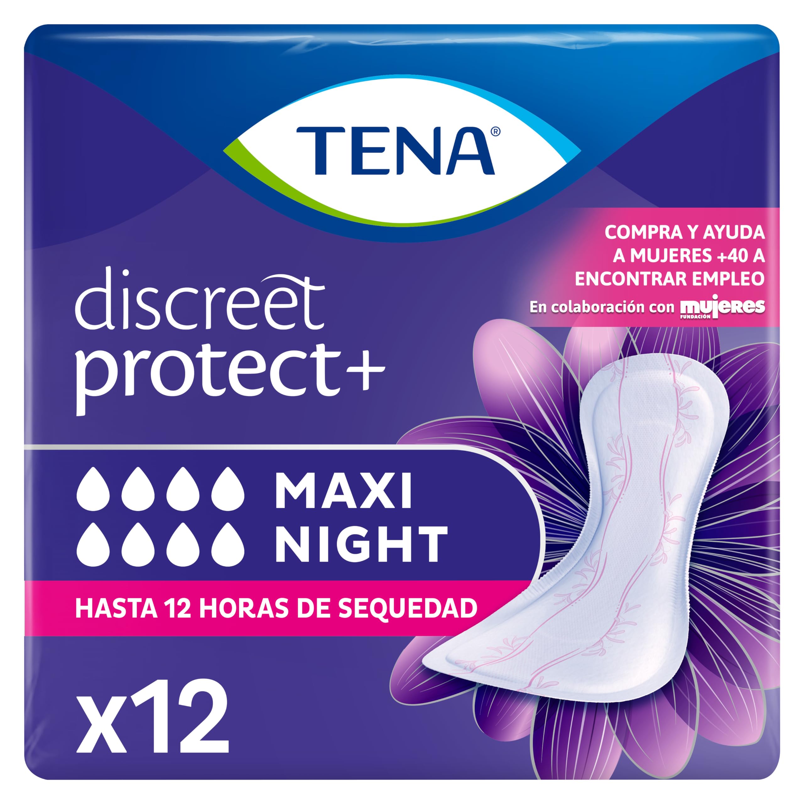 Tena Lady Maxi Night 6'S, 6 Count (Pack of 3)