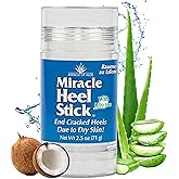 Heel Balm for Dry Cracked Feet - Miracle Heel Stick for Cracked Heel Repair - Heel Balm Stick for Cracked Heel Treatment - Formulated with Pure Aloe Vera, Tea Tree Oil, Shea & Cocoa Butters | 2.5 oz