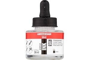 Amsterdam Acrylic Ink Bottle 30 ml Titanium White 105 (17201050)
