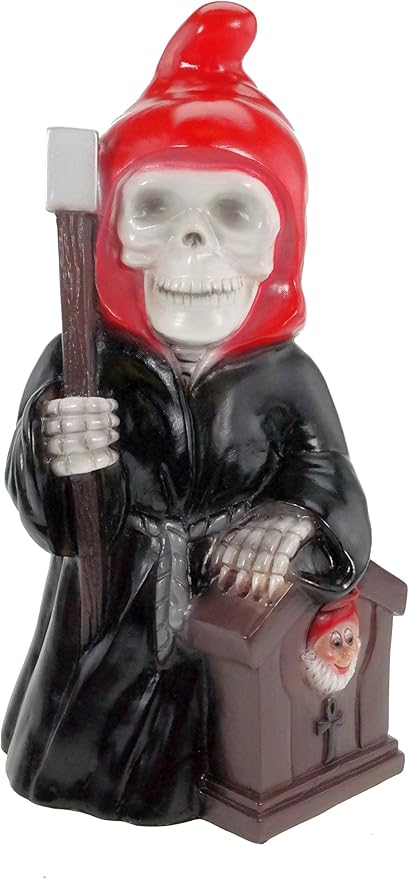 Gartenzwerg Sensenmann Reaper Aus Bruchfestem Pvc Zwerg Made In Germany Figur