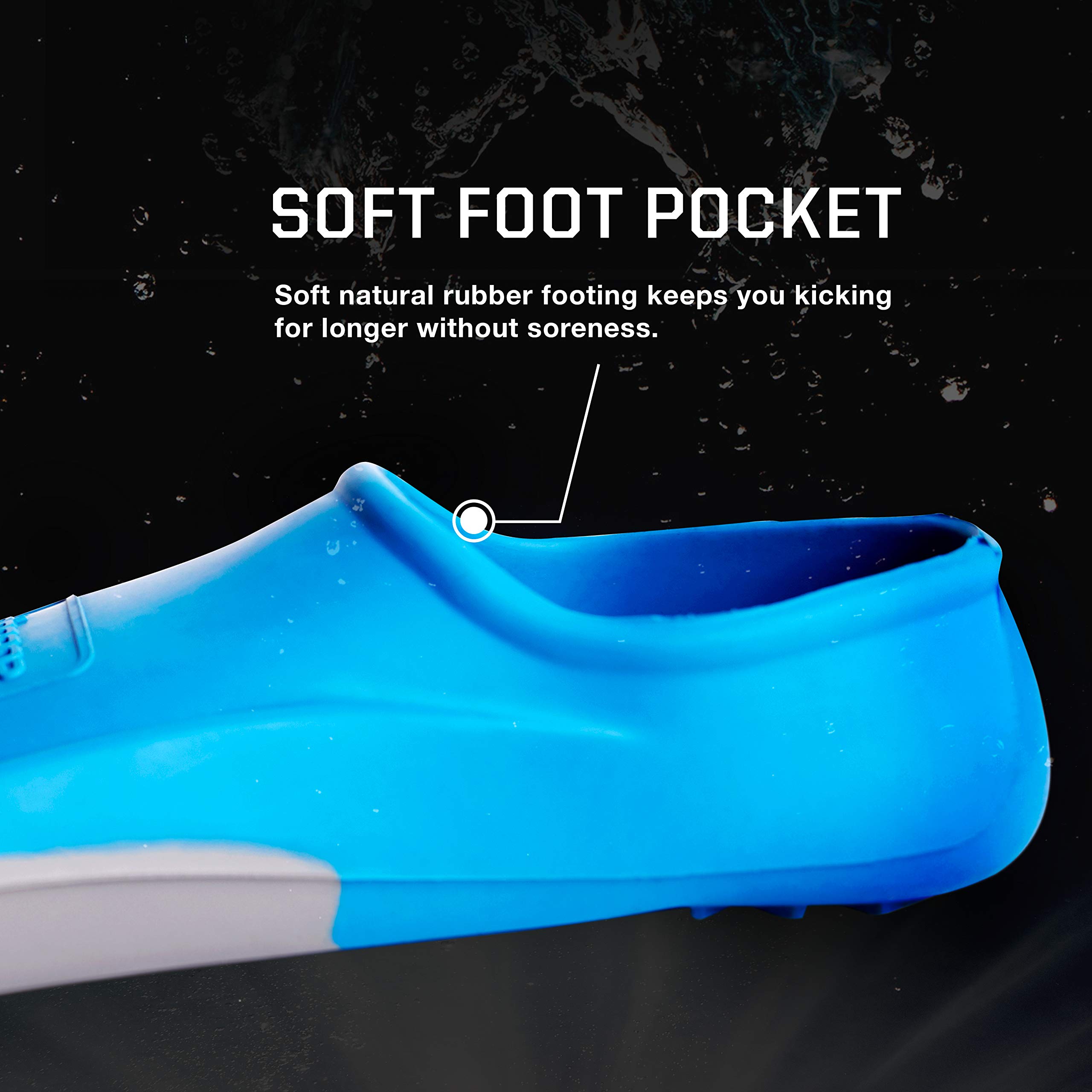 Speedo Rubber Swim Training Fins x large