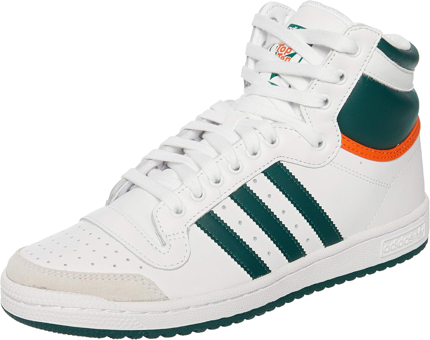 Adidas Top Ten Hi White Green Orange: Amazon.fr: Chaussures et Sacs