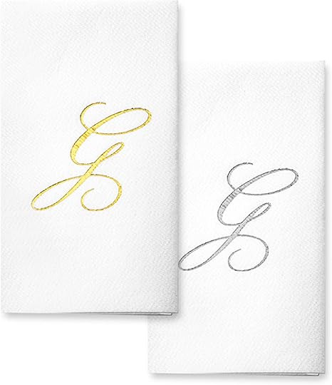 monogrammed disposable hand towels for bathroom