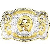 LYTOPTOP Belt Buckle for Men, Western Star Rooster Cross Kneeling Prayer Cowboy Vintage Belt Buckles Gifts