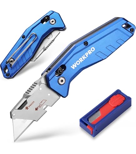 Amazon.com: KOBALT UTILITY KNIFE & 11 BLADES, FOLDABLE SPEED
