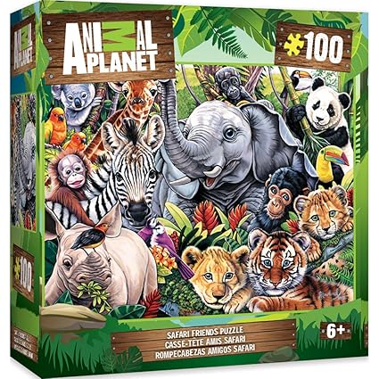 MasterPieces Animal Planet Safari Friends - 100 Piece Kids Puzzle