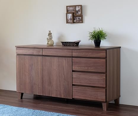 Amazon Isseiki サイドボード 組立品 リビングキャビネット ブラウン 幅140cm ベーシック 飽きの来ないデザイン 木製家具 大型家具配送 Bask Sb 140 Walnut 収納 北欧家具 インテリア キャビネット オンライン通販