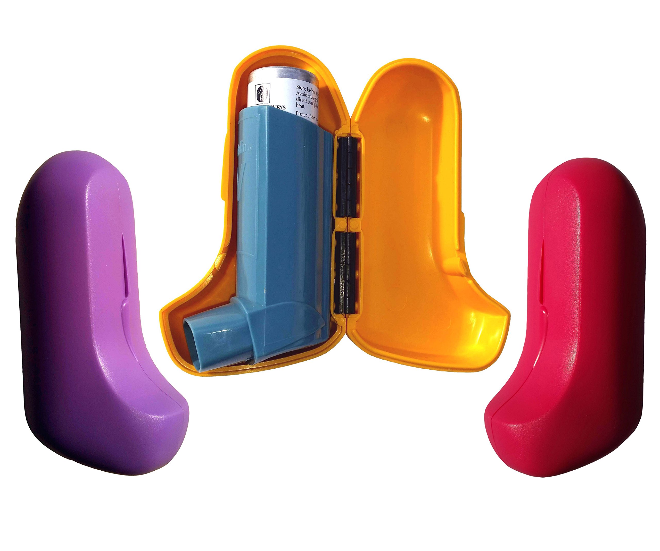 Asthmate Rigid Plastic Asthma Inhaler Case for Ventolin and many other