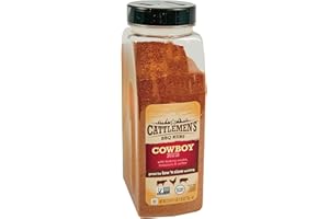 Cattlemen's Cowboy Rub, 27.25 oz - One 27.25 Ounce Container of Cowboy BBQ Rub with Hickory Smoke, Molasses and Coffee Flavor, Perfect for Brisket, Chicken or Beef