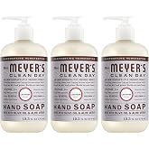 MRS. MEYER'S CLEAN DAY Liquid Hand Soap, Lavender, 12.5 fl oz, 3 Pack | Moisturizing Liquid Hand Soap, Softens and Cleans Hands, Cruelty Free, Made with Essential Oils, Olive Oil, and Aloe Vera