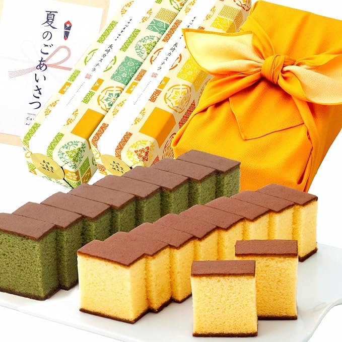 Amazon 長崎心泉堂 お中元 ギフト 人気 和菓子 お菓子 食品 スイーツ 長崎カステラ 2本 風呂敷 セット あけぼの Sgtp 長崎心泉堂 食品 飲料 お酒 通販