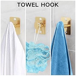 Bathroom Accessories Set, KLJKPA 4 Pieces Gold