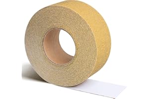 Glowentix 2-3/4in x 20 Yards PSA Sandpaper Roll 40 Grit Longboard Sandpaper Self Adhesive Stickyback Sandpaper for Automotive Woodworking Air File Sanders Hand Sanding Blocks