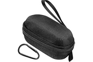 TOCCOOL Black Hearing Aid Storage Case, Sturdy EVA Material Protector Bag, Travel Hearing Aid Pouch for The Elderly and Hard 