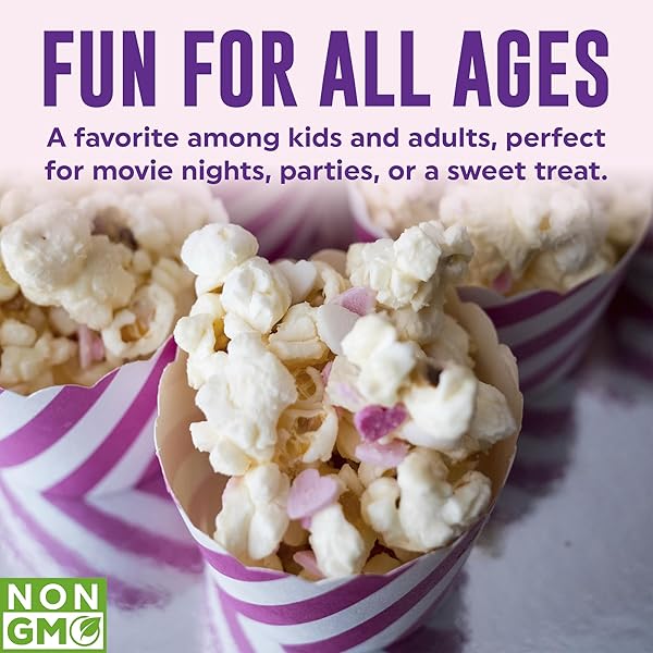 POPFULLY MARSHMALLOW TREAT POPCORN, SHARING BAGS, SWEET FLAVOR, BIG POP, MICRO POPCORN BAGS – 3-PACK