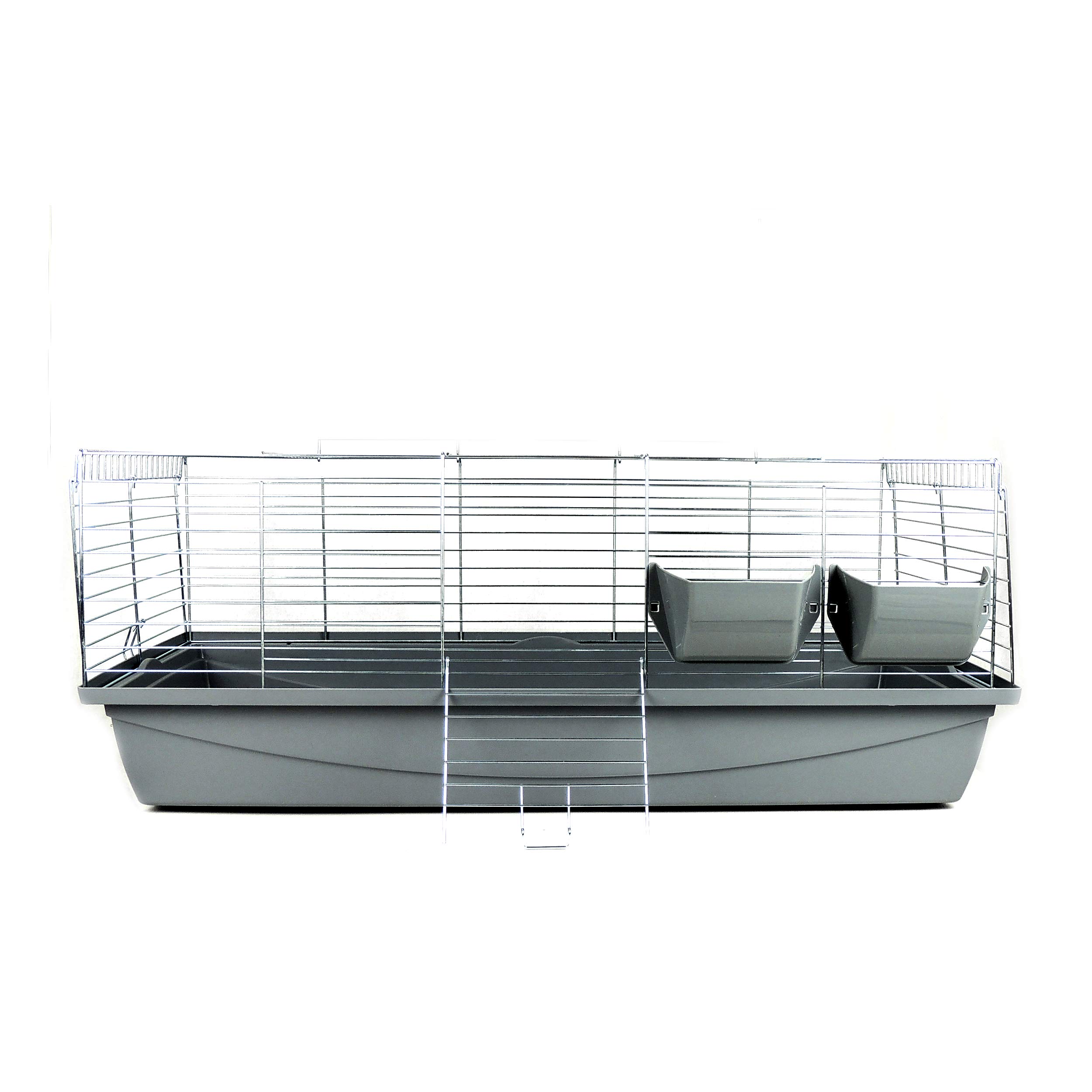 Little Friends Premium Rabbit 100Cm Rabbit and Guinea Pig Cage, Grey