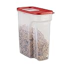 Rubbermaid Flip Top Cereal Keeper, Modular Food Storage Container, BPA-free, 18 Cup, Red (1856059)