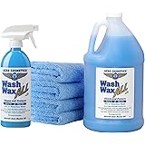 Wet or Waterless Car Wash Wax Kit 144 oz. Aircraft Quality for your Car, RV, Boat, Motorcycle. Guaranteed the Best Wash Wax.