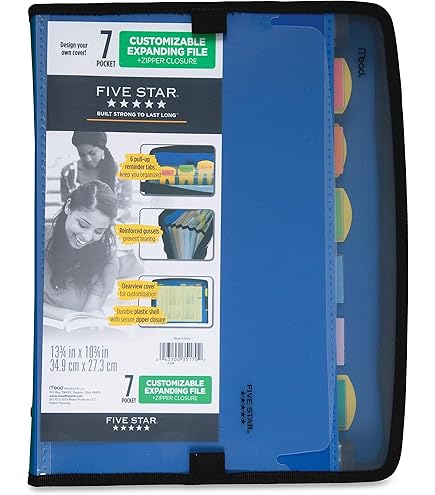 Amazon.com : Five Star Expanding File Folder, 8-Pocket Expandable
