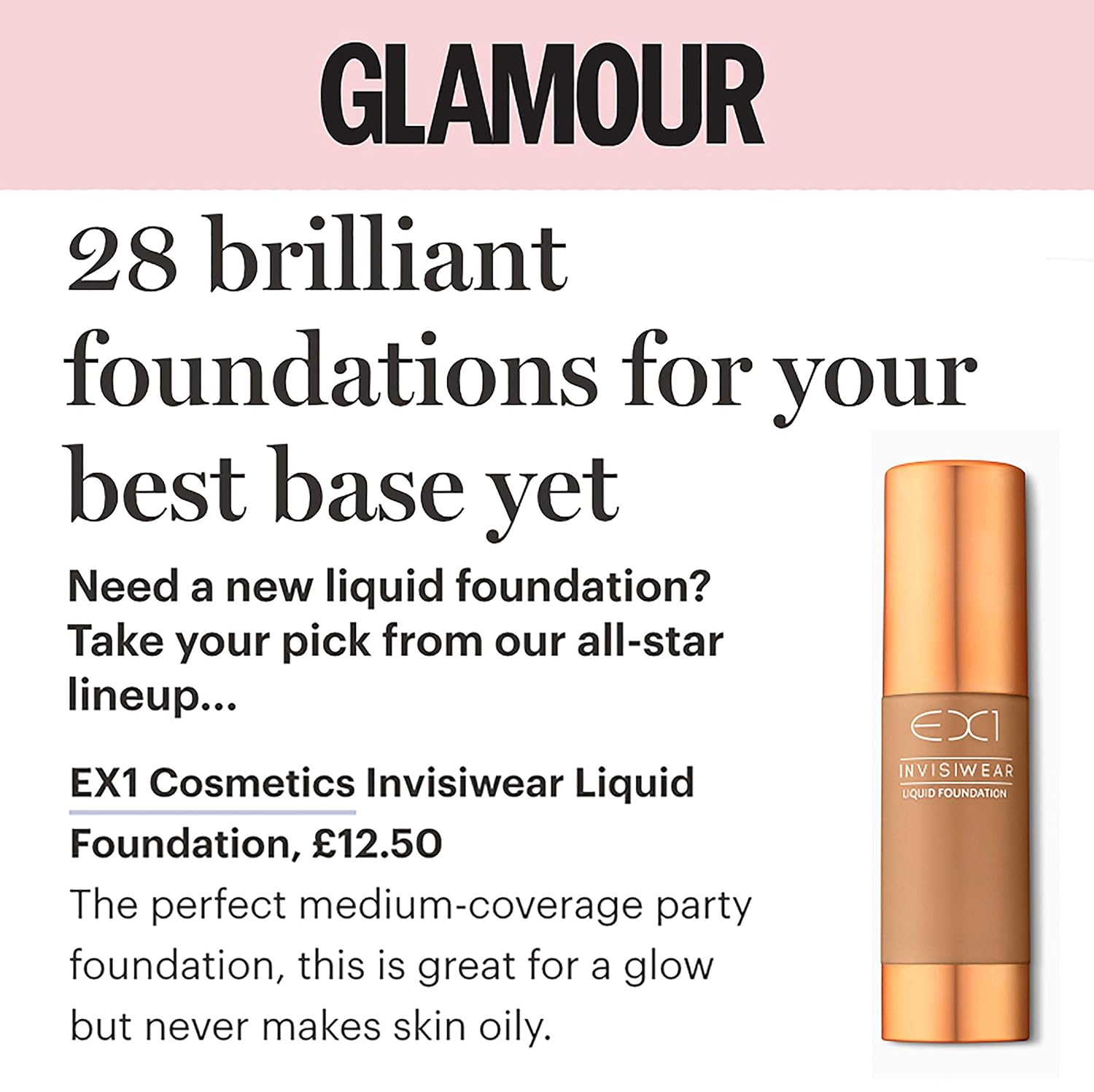 ex1 cosmetics invisiwear liquid foundation