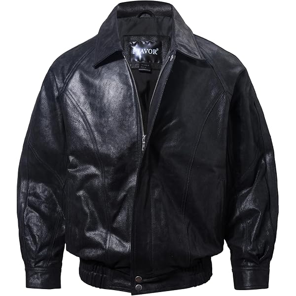 Crafter Men's Classic A2 Aviator WWII Flying Tiger Leather Jacket