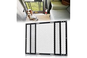 Altyostar RV Screen Door Protector Adjusts from 22"- 31.5", Heavy Duty RV Entry Screen Door Grille - Black